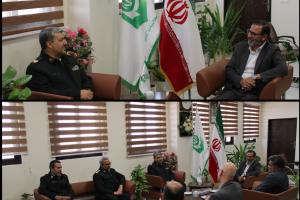 دیدار فرمانده فرمانده انتظامی استان سمنان با مدیرکل دیوان محاسبات استان